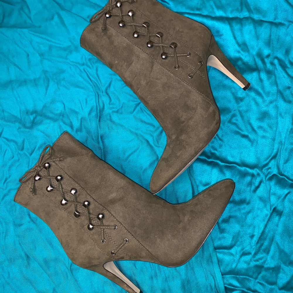 SOLD!! Green Booties from Nine West